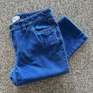 Vineyard Vines Pants Womens 6 31x29 Mid Rise Corduroy Blue Cotton Chino